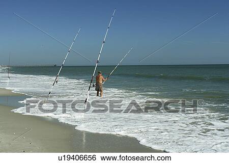 Myrtle Beach, SC, South Carolina, The Grand Strand, man fishing View Large Photo Image Stock Photograph - Myrtle Beach, SC, South Carolina, The Grand Strand, man fishing. Fotosearch