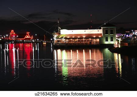 Myrtle Beach, SC, South Carolina, The Grand Strand, Broadway at the Beach, evening View Large Photo Image Stock Photography - Myrtle Beach, SC, South Carolina, The Grand Strand, Broadway at the Beach, evening. Fotosearch