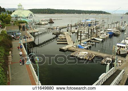 Stock Image -  Nanaimo, British Columbia, Canada, Vancouver Island, Strait of Georgia, waterfront. Fotosearch