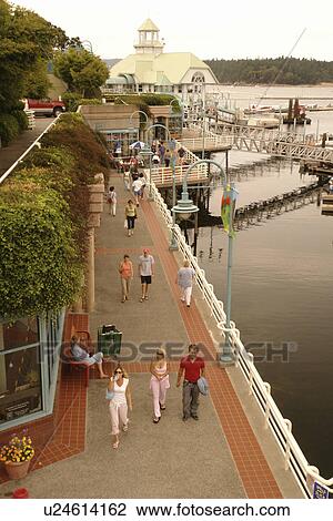 Stock Image -  Nanaimo, British Columbia, Canada, Vancouver Island, Strait of Georgia, waterfront. Fotosearch