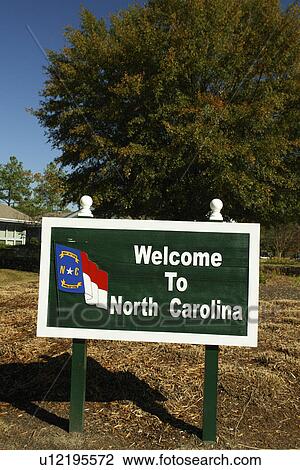 NC, North Carolina, Welcome to North Carolina, road sign, stateline, border View Large Photo Image Stock Image - NC, North Carolina, Welcome to North Carolina, road sign, stateline, border. Fotosearch