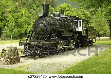 Newhalem, WA, Washington, North Cascades, Okanogan National Forest, Ross Lake National Recreation Area, National Park Service Complex, Skagit River, 1926 Baldwin Steam Locomotive View Large Photo Image Stock Image - Newhalem, WA, Washington, North Cascades, Okanogan National Forest, Ross Lake National Recreation Area, National Park Service Complex, Skagit River, 1926 Baldwin Steam Locomotive. Fotosearch