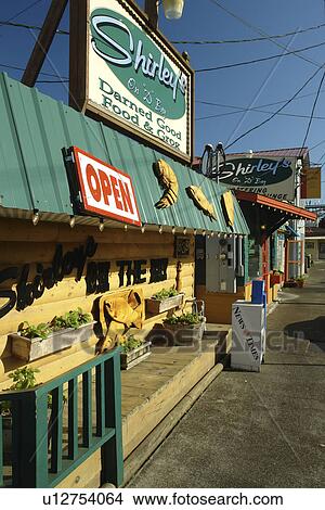 Picture -  Newport, OR, Oregon, Pacific Ocean, Pacific Coast Scenic Byway, Rt Route, Highway 101, Historic Bayfront, waterfront. Fotosearch
