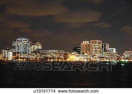 Norfolk, VA, Virginia, Hampton Roads Area, skyline, evening View Large Photo Image Picture - Norfolk, VA, Virginia, Hampton Roads Area, skyline, evening. Fotosearch