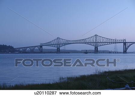 North Bend, OR, Oregon, Pacific Ocean, Pacific Coast Scenic Byway, Rt Route, Highway 101, Conde B. McCullough Memorial Bridge, Coos Bay, cantilever bridge View Large Photo Image Stock Photo - North Bend, OR, Oregon, Pacific Ocean, Pacific Coast Scenic Byway, Rt Route, Highway 101, Conde B. McCullough Memorial Bridge, Coos Bay, cantilever bridge. Fotosearch