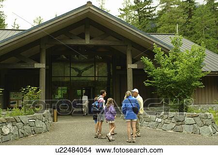 Picture -  North Cascades, WA, Washington, Okanogan National Forest, Ross Lake National Recreation Area, North Cascades National Park Service Complex, Visitor Center. Fotosearch