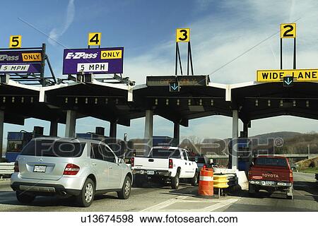 NY, New York, toll booth, expressway View Large Photo Image Stock Photo - NY, New York, toll booth, expressway. Fotosearch