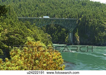 Oak Harbor, WA, Washington, Puget Sound, San Juan Islands, Deception Pass Bridge, State Park View Large Photo Image Stock Image - Oak Harbor, WA, Washington, Puget Sound, San Juan Islands, Deception Pass Bridge, State Park. Fotosearch
