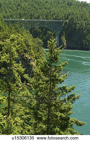 Oak Harbor, WA, Washington, Puget Sound, San Juan Islands, Deception Pass Bridge, State Park View Large Photo Image Stock Photography - Oak Harbor, WA, Washington, Puget Sound, San Juan Islands, Deception Pass Bridge, State Park. Fotosearch