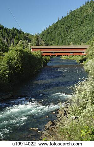 Oakridge, OR, Oregon, Willamette National Forest, covered bridge, West Cascades Scenic Byway, North Fork of Middle Fork of the Willamette River View Large Photo Image Stock Image - Oakridge, OR, Oregon, Willamette National Forest, covered bridge, West Cascades Scenic Byway, North Fork of Middle Fork of the Willamette River. Fotosearch