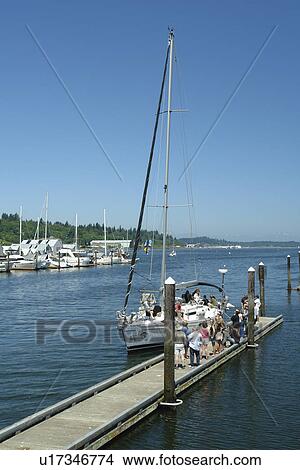 Olympia, WA, Washington, Puget Sound, Percival Landing Park, Budd Inlet, City Waterfront, marina View Large Photo Image Picture - Olympia, WA, Washington, Puget Sound, Percival Landing Park, Budd Inlet, City Waterfront, marina. Fotosearch