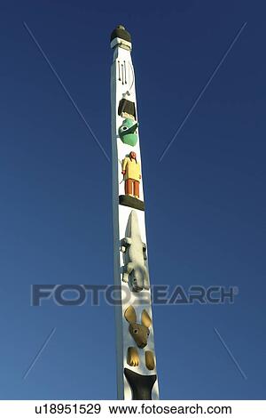 Olympia, WA, Washington, Puget Sound, State Capitol, The Capitol Campus, totem pole View Large Photo Image Stock Photo -  Olympia, WA, Washington, Puget Sound, State Capitol, The Capitol Campus, totem pole. Fotosearch