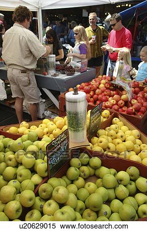 Stock Photography -  Olympia, WA, Washington, Saturday Farmers Market. Fotosearch