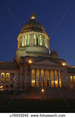 Olympia, WA, Washington, State Capitol, The Capitol Campus, evening View Large Photo Image Stock Photography - Olympia, WA, Washington, State Capitol, The Capitol Campus, evening. Fotosearch