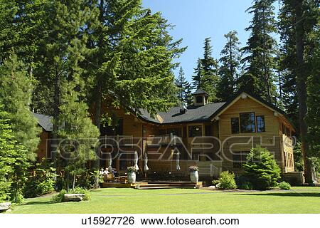 OR, Oregon, Deschutes National Forest, Sisters District, Resort at Suttle Lake, Cascade Range View Large Photo Image Stock Photograph - OR, Oregon, Deschutes National Forest, Sisters District, Resort at Suttle Lake, Cascade Range. Fotosearch