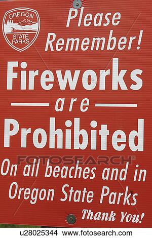 OR, Oregon, Pacific Ocean, Pacific Coast Scenic Byway, Rt Route, Highway 101, Samuel H. Boardman Scenic Corridor, warning signs, fireworks prohibited, public safety View Large Photo Image Picture - OR, Oregon, Pacific Ocean, Pacific Coast Scenic Byway, Rt Route, Highway 101, Samuel H. Boardman Scenic Corridor, warning signs, fireworks prohibited, public safety. Fotosearch