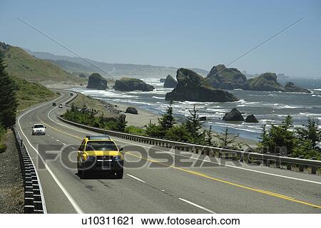 OR, Oregon, Pacific Ocean, Pacific Coast Scenic Byway, Rt Route, Highway 101, Cape Sebastian State Scenic Corridor, Viewpoint View Large Photo Image Stock Image - OR, Oregon, Pacific Ocean, Pacific Coast Scenic Byway, Rt Route, Highway 101, Cape Sebastian State Scenic Corridor, Viewpoint. Fotosearch