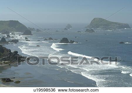 OR, Oregon, Pacific Ocean, Pacific Coast Scenic Byway, Rt Route, Highway 101, Samuel H. Boardman Scenic Corridor, Sea Stacks View Large Photo Image Stock Photograph - OR, Oregon, Pacific Ocean, Pacific Coast Scenic Byway, Rt Route, Highway 101, Samuel H. Boardman Scenic Corridor, Sea Stacks. Fotosearch
