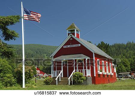 Orick, CA, California, Stone Lagoon School View Large Photo Image Stock Photo - Orick, CA, California, Stone Lagoon School. Fotosearch