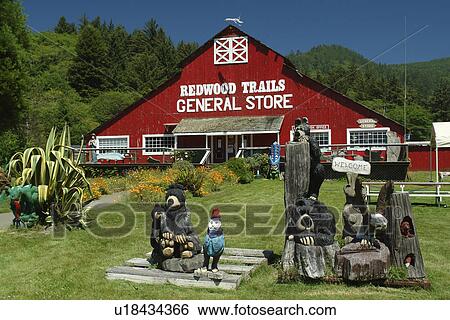 Orick, CA, California, Stone Lagoon School, Redwoods Trail General Store View Large Photo Image Stock Photograph - Orick, CA, California, Stone Lagoon School, Redwoods Trail General Store. Fotosearch