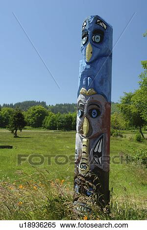 Orick, CA, California, Stone Lagoon, totem pole View Large Photo Image Stock Photography - Orick, CA, California, Stone Lagoon, totem pole. Fotosearch