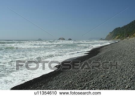 Oswald West State Park, OR, Oregon, Pacific Ocean, Pacific Coast Scenic Byway, Rt Route, Highway 101, Cove Beach View Large Photo Image Stock Image - Oswald West State Park, OR, Oregon, Pacific Ocean, Pacific Coast Scenic Byway, Rt Route, Highway 101, Cove Beach. Fotosearch