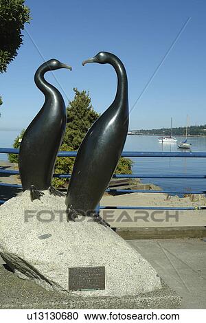 Port Angeles, WA, Washington, Olympic Peninsula, Strait of Juan de Fuco, waterfront, Cormorant Statue View Large Photo Image Stock Image - Port Angeles, WA, Washington, Olympic Peninsula, Strait of Juan de Fuco, waterfront, Cormorant Statue. Fotosearch