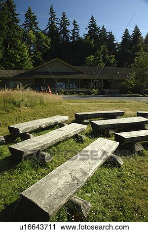 Stock Image -  Port Angeles, WA, Washington, Olympic Peninsula, Olympic National Park, visitor center. Fotosearch