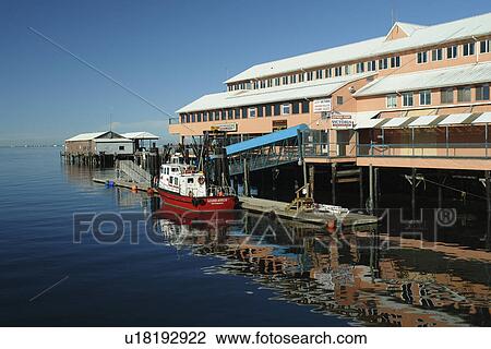 Port Angeles, WA, Washington, Olympic Peninsula, Strait of Juan de Fuco, waterfront, The Landing, Victoria Ferry Dock View Large Photo Image Stock Image - Port Angeles, WA, Washington, Olympic Peninsula, Strait of Juan de Fuco, waterfront, The Landing, Victoria Ferry Dock. Fotosearch
