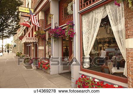 Port Townsend, WA, Washington, Olympic Peninsula, Puget Sound, Historic Victorian Seaport, downtown View Large Photo Image Stock Photo - Port Townsend, WA, Washington, Olympic Peninsula, Puget Sound, Historic Victorian Seaport, downtown. Fotosearch