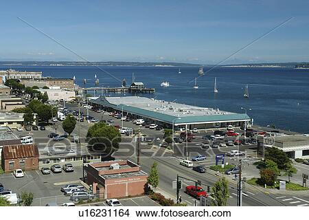 Picture -  Port Townsend, WA, Washington, Puget Sound, Olympic Peninsula, waterfront. Fotosearch