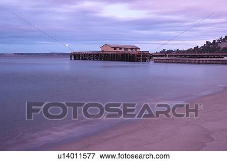 Stock Photo -  Port Townsend, WA, Washington, Puget Sound, Fort Worden State Park & Conference Center, Port Townsend Marine Science Center. Fotosearch