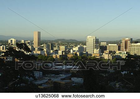 Portland, OR, Oregon, downtown, skyline View Large Photo Image Stock Photo - Portland, OR, Oregon, downtown, skyline. Fotosearch
