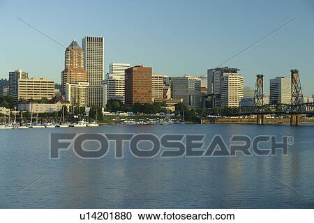 Portland, OR, Oregon, Willamette River, Hawthorne Lift Bridge, downtown, skyline View Large Photo Image Stock Image - Portland, OR, Oregon, Willamette River, Hawthorne Lift Bridge, downtown, skyline. Fotosearch
