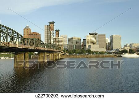 Portland, OR, Oregon, Willamette River, Hawthorne Lift Bridge, downtown, skyline View Large Photo Image Stock Image - Portland, OR, Oregon, Willamette River, Hawthorne Lift Bridge, downtown, skyline. Fotosearch