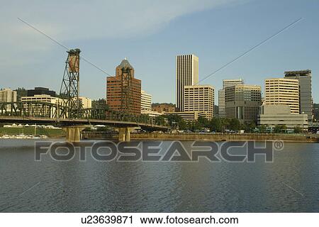 Portland, OR, Oregon, Willamette River, Hawthorne Lift Bridge, downtown, skyline View Large Photo Image Stock Image - Portland, OR, Oregon, Willamette River, Hawthorne Lift Bridge, downtown, skyline. Fotosearch