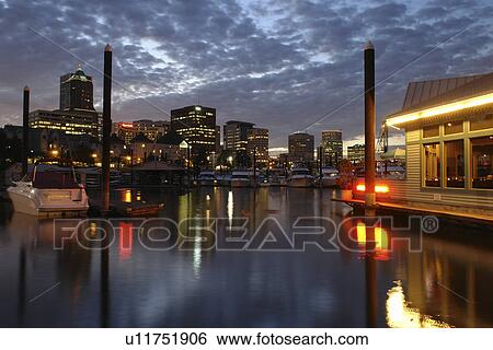 Portland, OR, Oregon, Willamette River, downtown, skyline, Riverplace Marina, evening View Large Photo Image Stock Photograph - Portland, OR, Oregon, Willamette River, downtown, skyline, Riverplace Marina, evening. Fotosearch