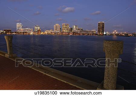 Portsmouth, Norfolk, VA, Virginia, Hampton Roads Area, skyline, evening View Large Photo Image Stock Image - Portsmouth, Norfolk, VA, Virginia, Hampton Roads Area, skyline, evening. Fotosearch