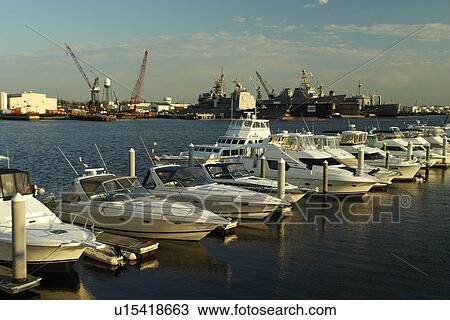 Portsmouth, VA, Virginia, Hampton Roads Area, marina View Large Photo Image Stock Image - Portsmouth, VA, Virginia, Hampton Roads Area, marina. Fotosearch