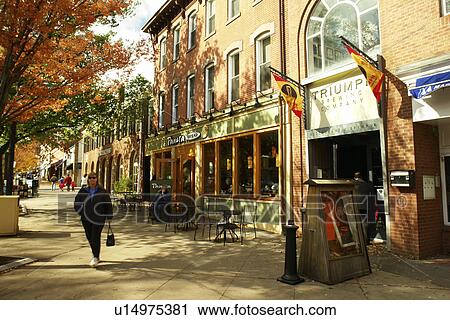 Stock Image -  Princeton, NJ, New Jersey, Downtown. Fotosearch