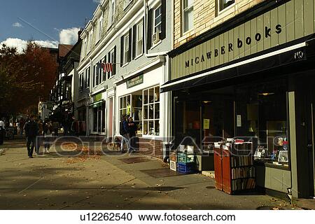 Stock Image -  Princeton, NJ, New Jersey, Nassau Street, Downtown, book store. Fotosearch