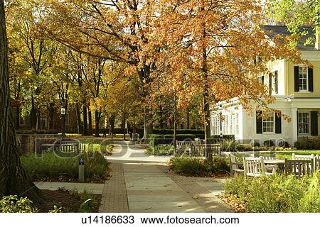 Stock Image -  Princeton, NJ, New Jersey, Princeton University, campus, autumn. Fotosearch