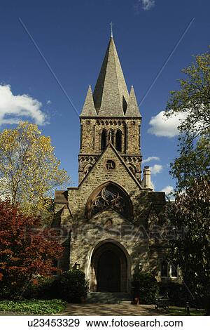 Stock Photo -  Princeton, NJ, New Jersey, Trinity Episcopal Church. Fotosearch