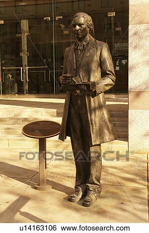 Stock Photograph -  Raleigh, NC, North Carolina, Downtown, Thomas Day Statue, North Carolina Museum of History. Fotosearch