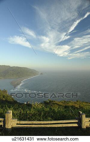 Stock Image -  Requa, CA, California, Pacific Ocean, Redwood National and State Parks, Klamath River Overlook. Fotosearch
