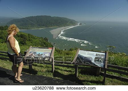 Requa, CA, California, Pacific Ocean, Redwood National and State Parks, Klamath River Overlook View Large Photo Image Stock Photo - Requa, CA, California, Pacific Ocean, Redwood National and State Parks, Klamath River Overlook. Fotosearch