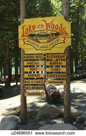 Rogue River National Forest, OR, Oregon, Lake of the Woods Mountain Lodge and Resort, Cascade Range, entrance sign View Large Photo Image Stock Image - Rogue River National Forest, OR, Oregon, Lake of the Woods Mountain Lodge and Resort, Cascade Range, entrance sign. Fotosearch