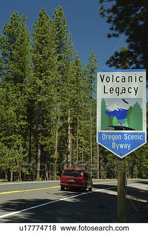 Rogue River National Forest, OR, Oregon, Annie Creek Lookout, Volcanic Legacy Oregon Scenic Byway, Cascade Range, Rt. 62, road sign View Large Photo Image Stock Photo - Rogue River National Forest, OR, Oregon, Annie Creek Lookout, Volcanic Legacy Oregon Scenic Byway, Cascade Range, Rt. 62, road sign. Fotosearch