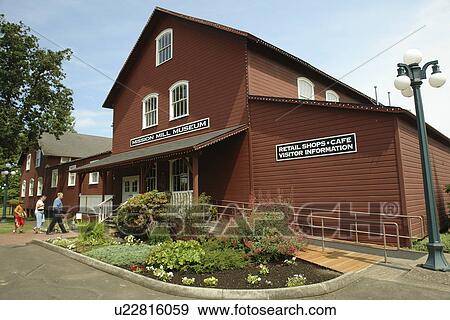Salem, OR, Oregon, Mission Mill Museum, Historical Village View Large Photo Image Stock Photo - Salem, OR, Oregon, Mission Mill Museum, Historical Village. Fotosearch