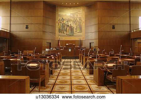 Picture -  Salem, OR, Oregon, State Capitol, interior. Fotosearch